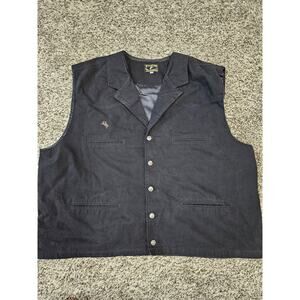 Wyoming Traders Canvas Vest Size XXXL Black Work Wear Farm Country